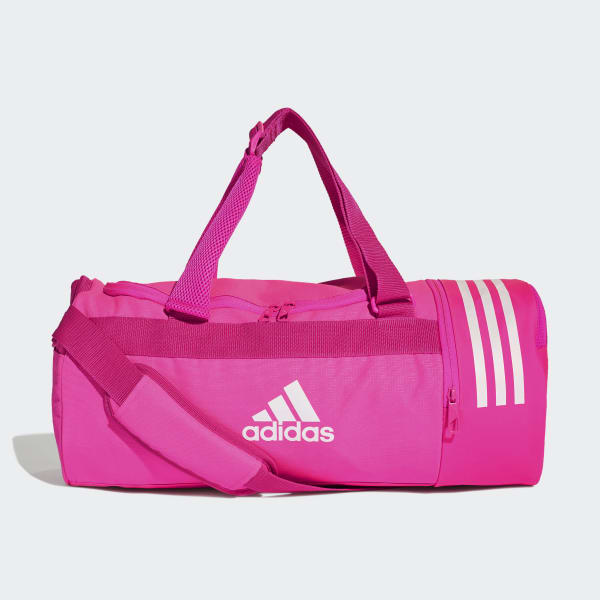 adidas Convertible 3-Stripes Duffel Bag Small - Pink | adidas UK