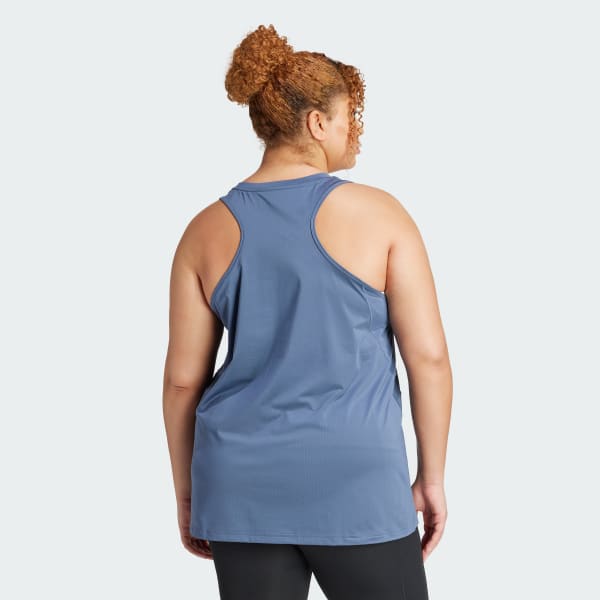 Blue Designed for Training Tank (Plus Size)