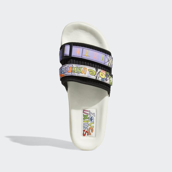 adidas Dép adilette 2.0 Pride - trắng