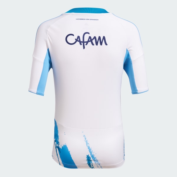 Blanco Camiseta Visitante Millonarios FC 2025 Niño