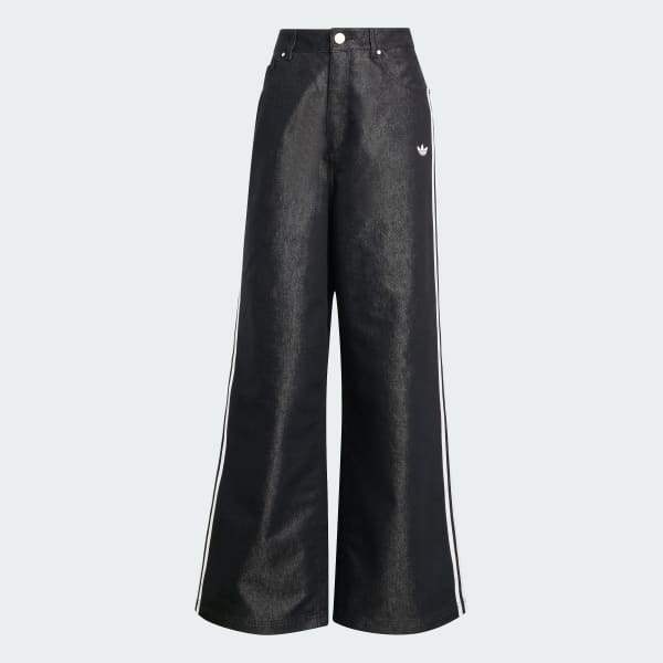 Negro Pantalones Teamgeist Adilenium Season 4 de denim brillantes y holgados