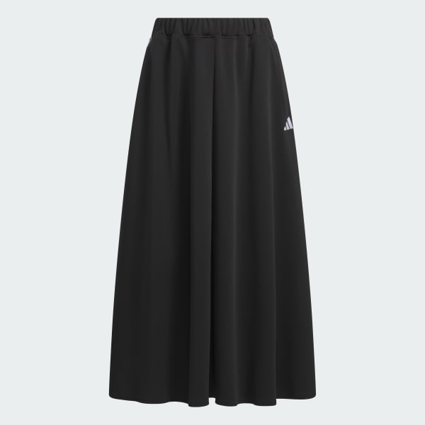 adidas タイトスカート M 黒 ストライプ アディダス スリーストライプス ニットスカート - ブラック