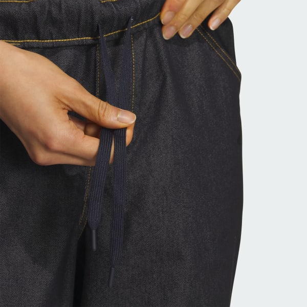 アディダス STADIUM CHROME ルーズフィット デニムパンツ - ブルー