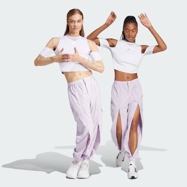 Violet Pantalon de danse cargo en polyvalent Non genré