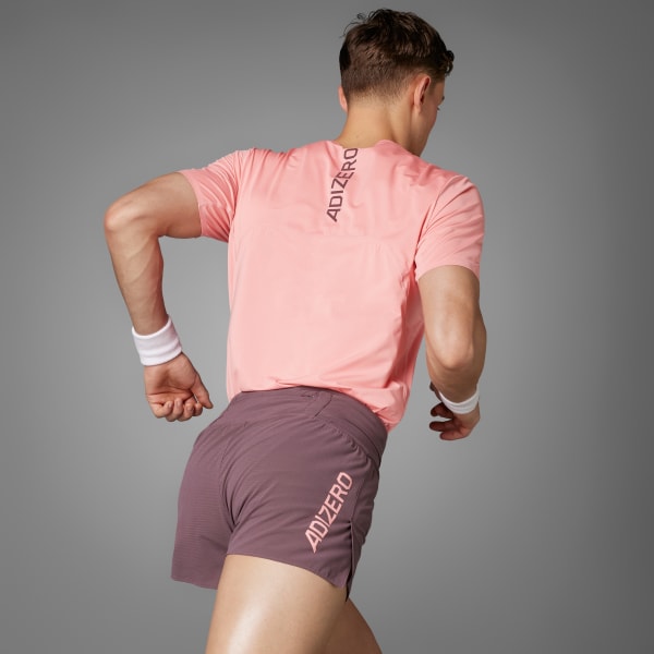 Morado Shorts Adizero Running Gel