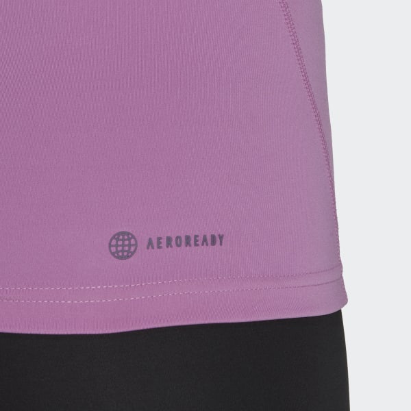 fialová Top Techfit AEROREADY Warm Long Sleeve Training