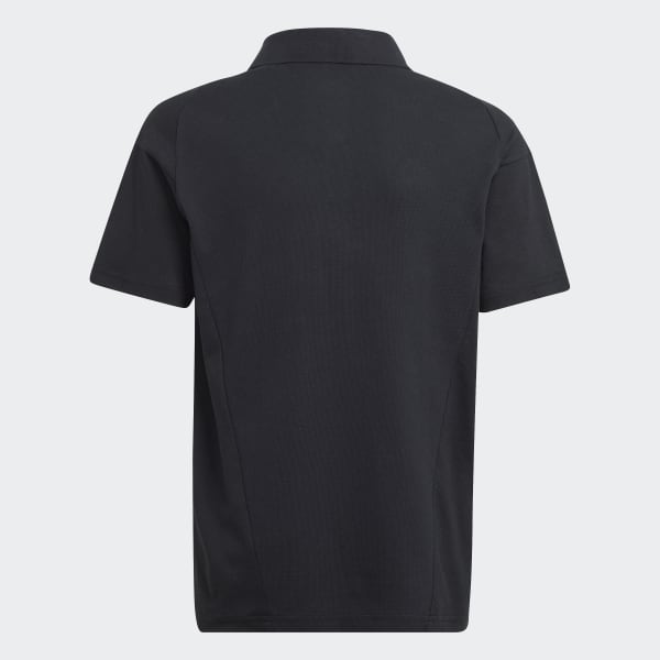 Schwarz Tiro 23 Competition Cotton Poloshirt