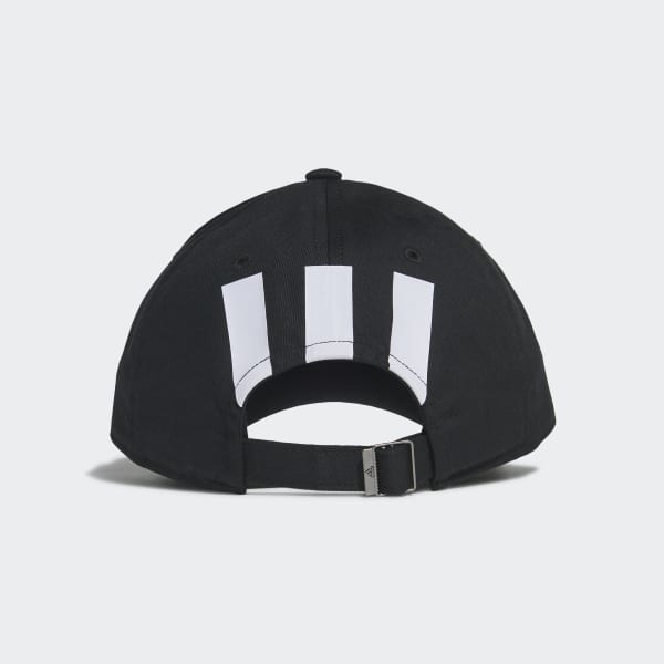 Black Essentials 3-Stripes Cap 60219