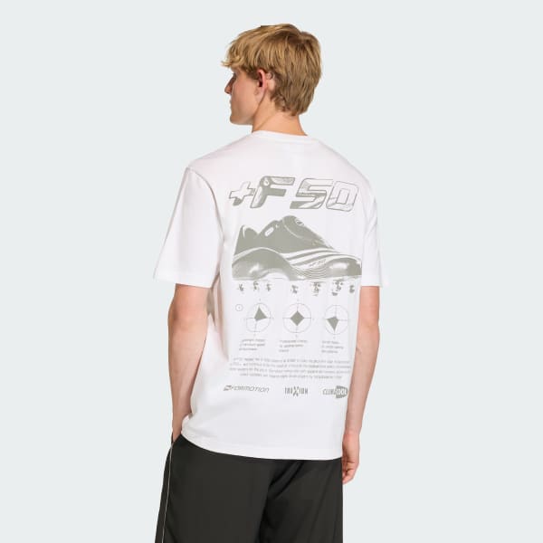 White SHORT SLEEVE F50 GRAPHIC TEE