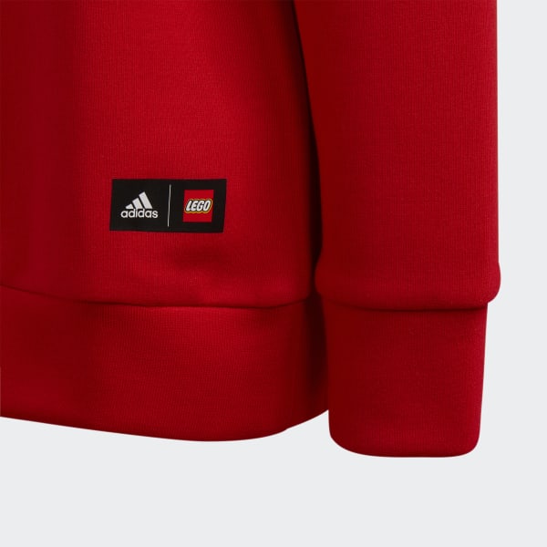 Red adidas x Classic LEGO® Crew Sweatshirt and Pants Set UB236