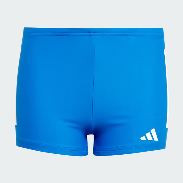 Bleu Boxer de natation 3 bandes Enfants