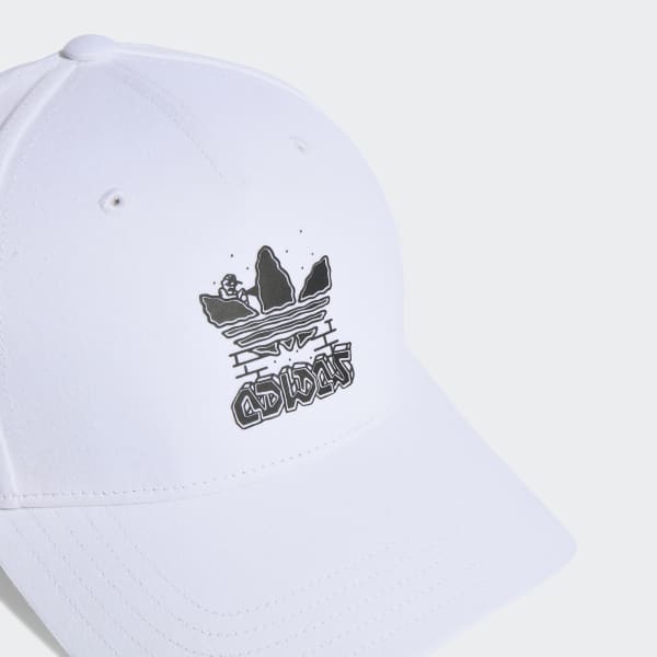 Blanco Gorra de Béisbol Trifolio