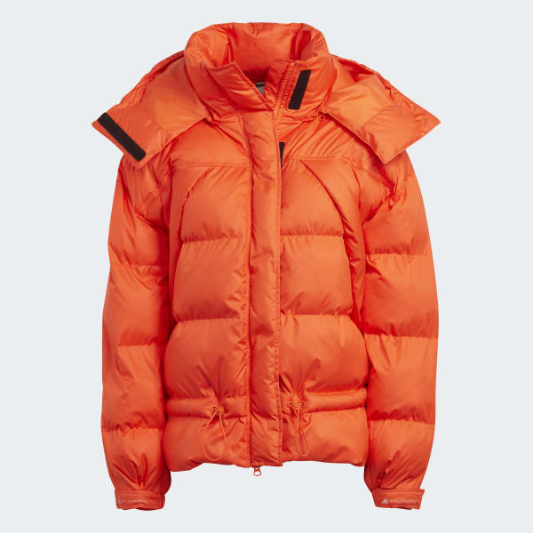 Orange adidas by Stella McCartney Mid-Length Padded Winter Jacket UG014