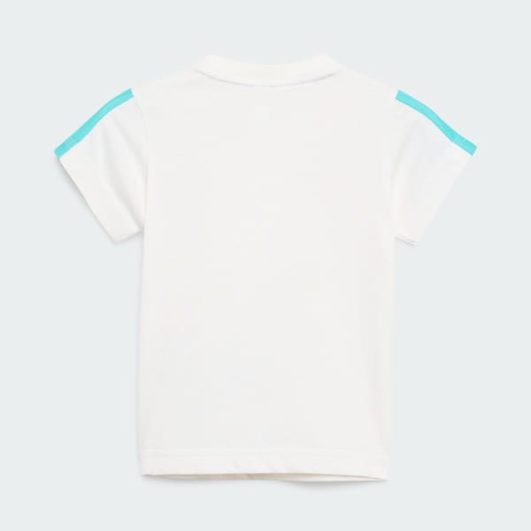 Hvid MERCEDES - AMG PETRONAS FORMULA 1 TEAM DNA BABY SHORT SLEEVE JOGGINGDRAGT