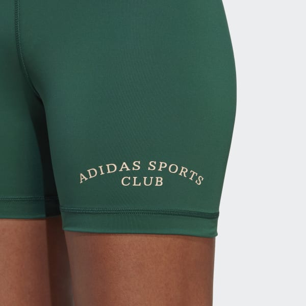 Zielony Sports Club Short High-Waist Leggings