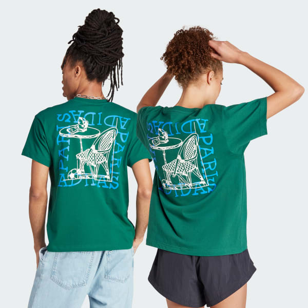Vert T-shirt adidas graphique (Non genré)