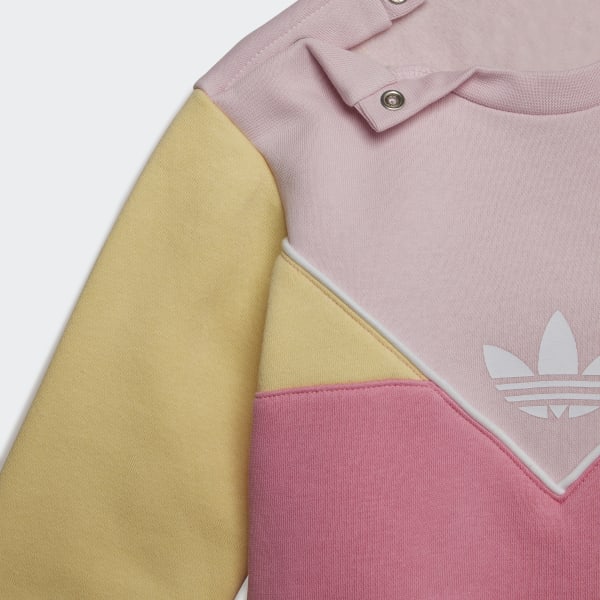 adidas Adicolor Crew Set Pink adidas Thailand