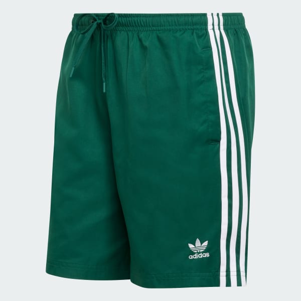 Green Adicolor 3-Stripes 8-Inch Swim Shorts