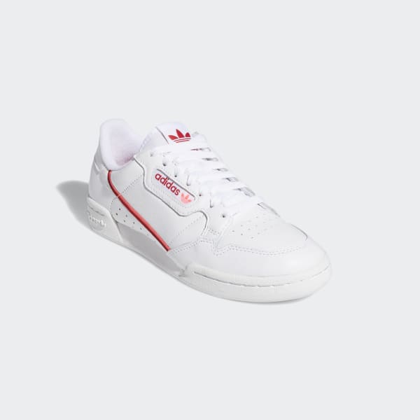 adidas continental 80s junior trainers white scarlet collegiate navy