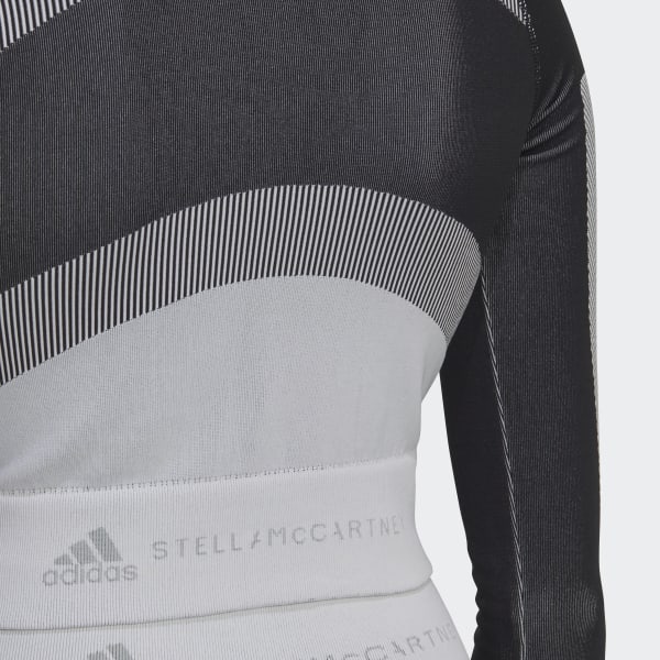 Schwarz adidas by Stella McCartney TrueStrength Yoga Crop-Top