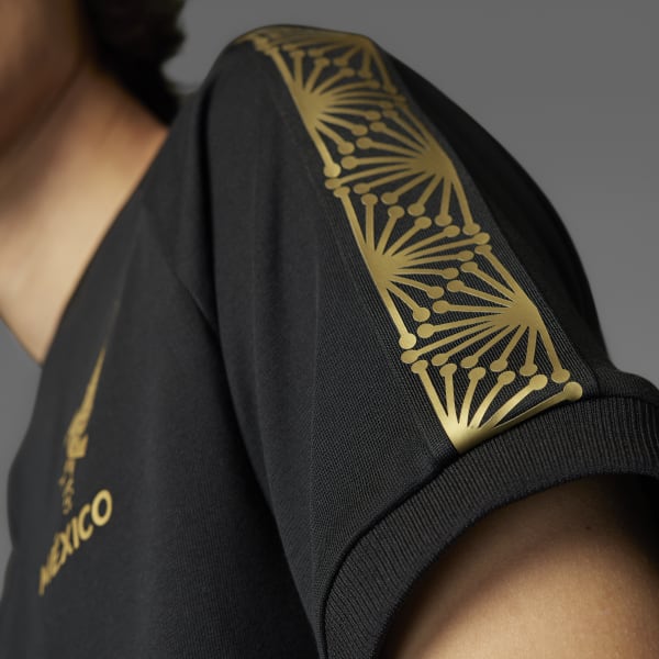正規品 adidas メキシコ代表 シャツ 黒/黄 正規品 adidas メキシコ代表 シャツ 黒/黄