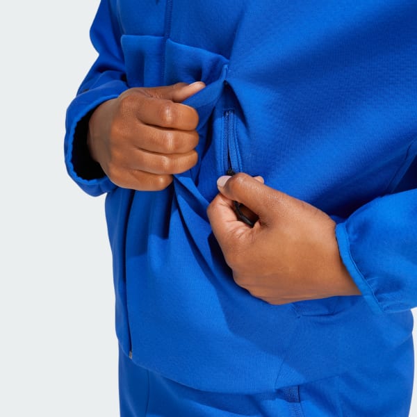 adidas Z.N.E. Full-Zip Hoodie - Blue | Free Shipping with