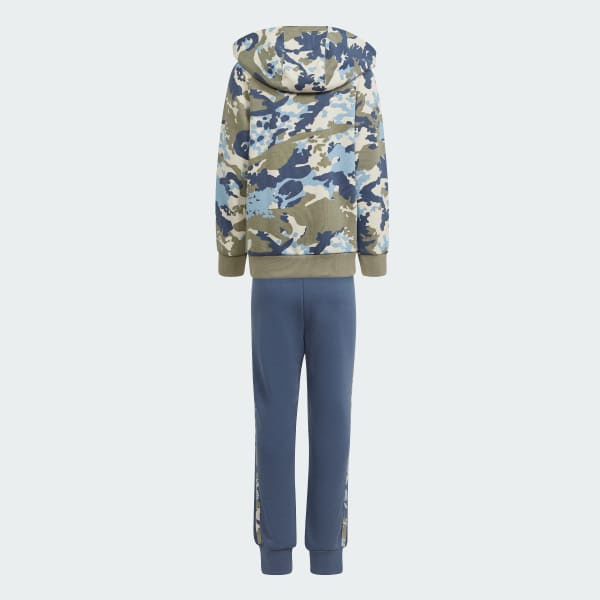 Yesil Camo Kapüşonlu Eşofman Takımı