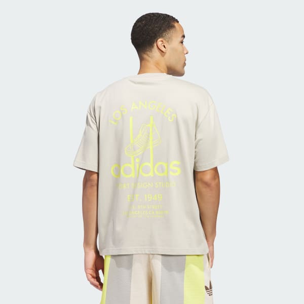 Beige T-shirt graphique adidas Sport Design Studio Jabbar