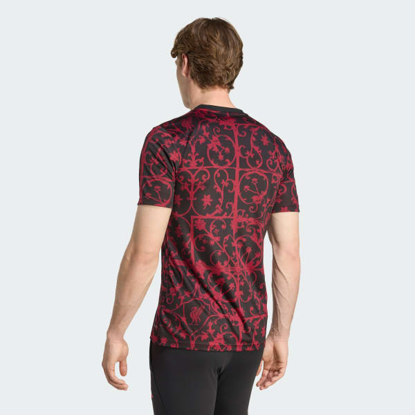 adidas Liverpool FC 25/26 Pre-Match Jersey - Black | Free