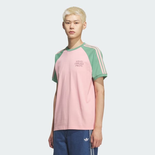 ピンク TYOカタカナ グラフィックTシャツ（半袖）