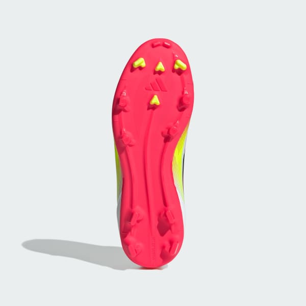 biela Kopačky F50 League Mid Firm/Multi-Ground Kids