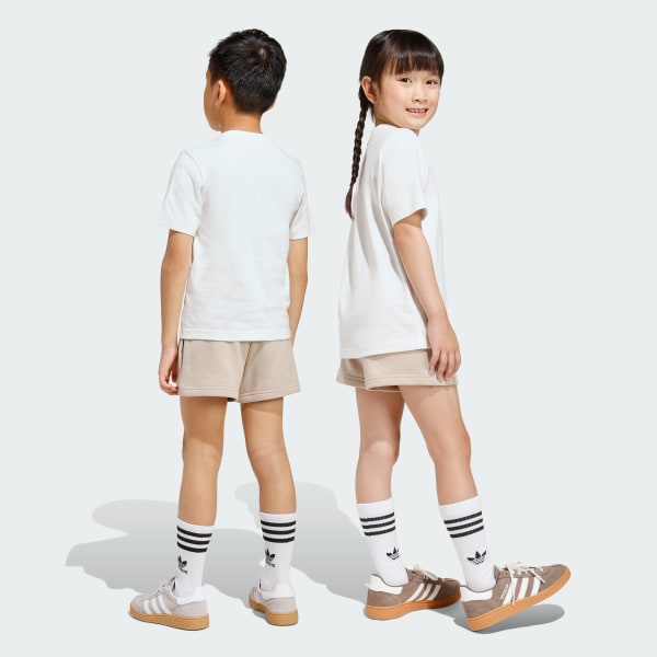 Beige Shorts and Tee Set Kids