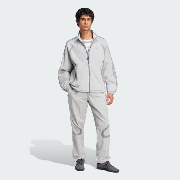 Gris Veste de survêtement toile Adicolor 2000s