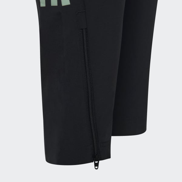 Schwarz AEROREADY 3-Streifen Hose