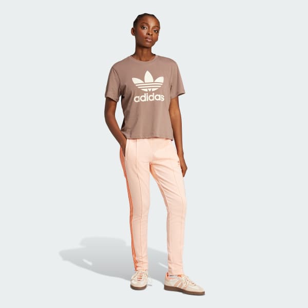 Brown Adicolor Trefoil Boxy Tee