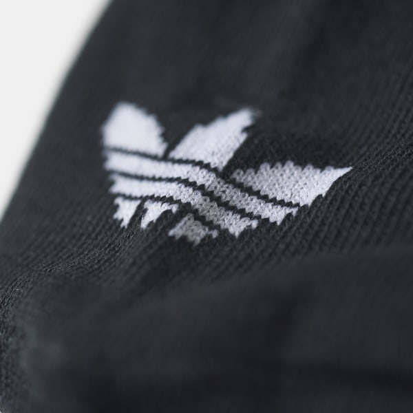 Black Trefoil Liner Socks 3 Pairs GYB39