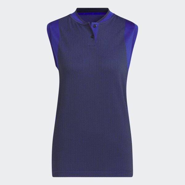 Blue Ultimate365 Tour Sleeveless Primeknit Polo Shirt