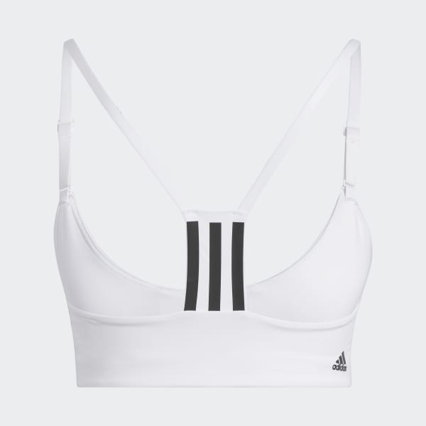 White adidas Aeroimpact Training Light-Support Bra