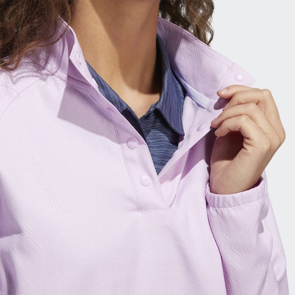 Purple Embossed 1/4-Snap Pullover DJ817