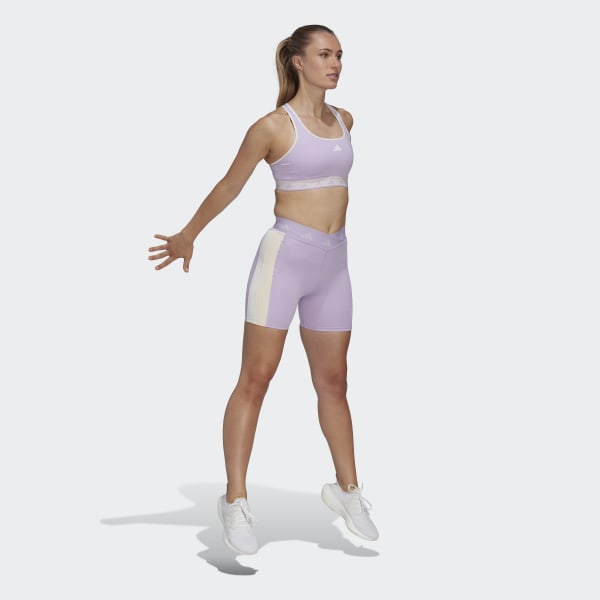 Roxo Sutiã de Sustentação Intermédia Techfit Powerreact Hyperglam