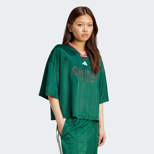 Verde Playera Tiro Nations Pack Estilo Boyfriend