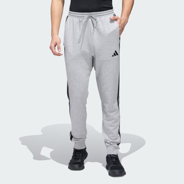 Grey 3-Stripes Training Track Pants