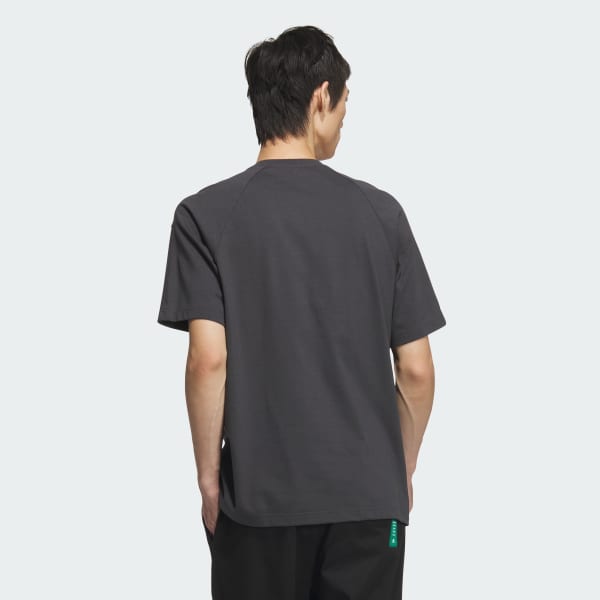 グレー カレッジ パック ルーズフィット シングルジャージー半袖Tシャツ