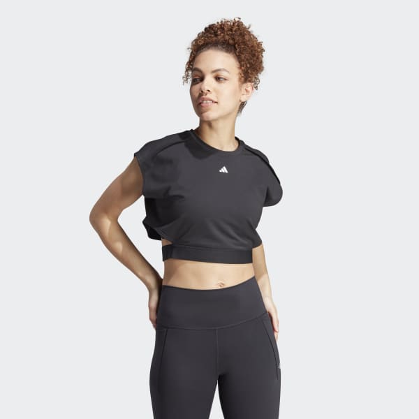 Warp knit crop top adidas outlet
