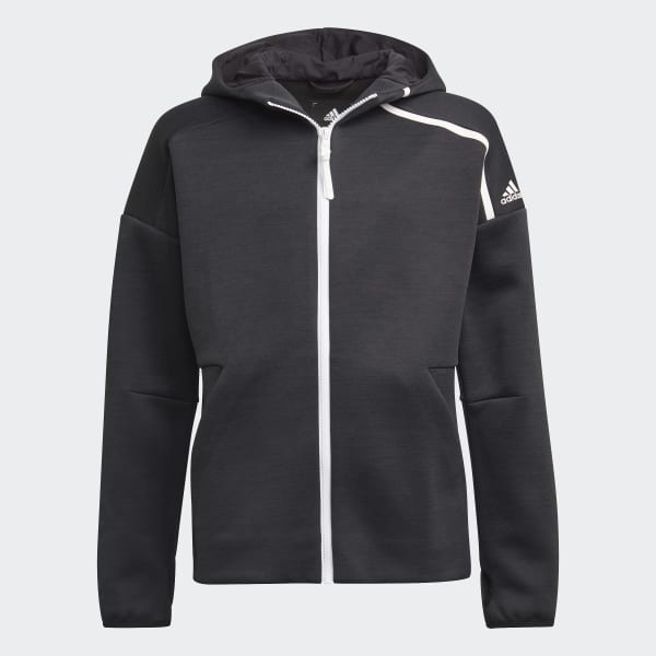 Preto adidas Z.N.E. Sportswear Hoodie Feat. Fast-Release Zipper