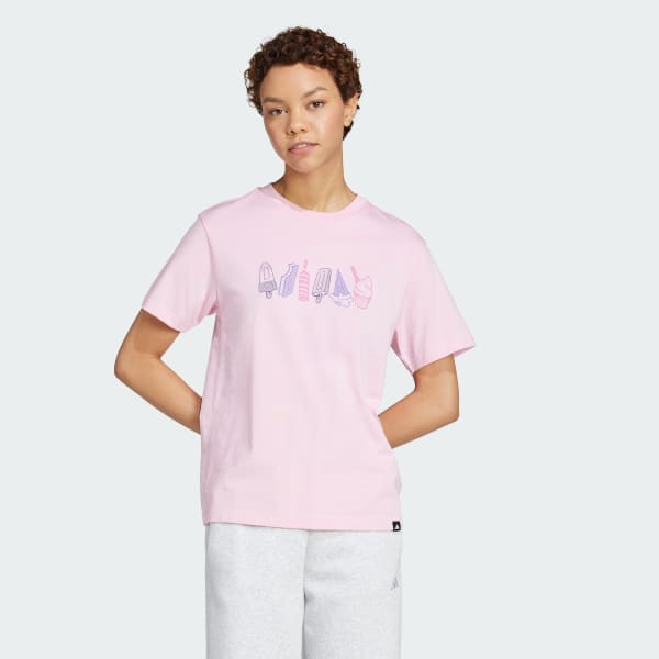 Rosa Camiseta Lounge Food Graphic