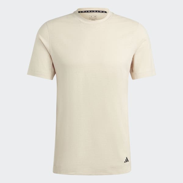 Beige Camiseta Yoga Training