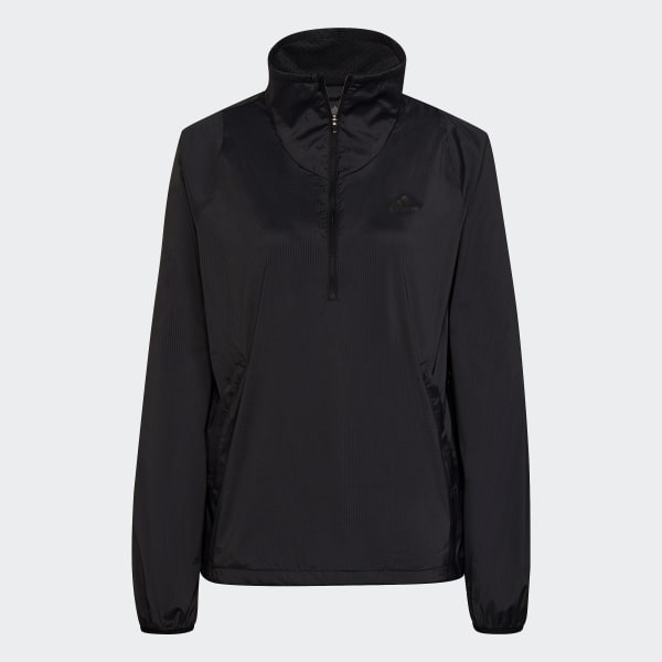 Czerń Run Fast Half-Zip Jacket RI159