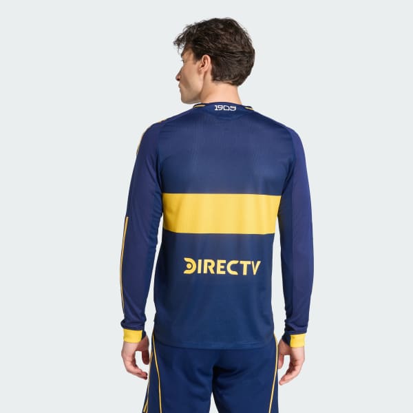 Azul Camiseta Titular Boca Juniors 25/26 Manga Larga (Versión Jugador)