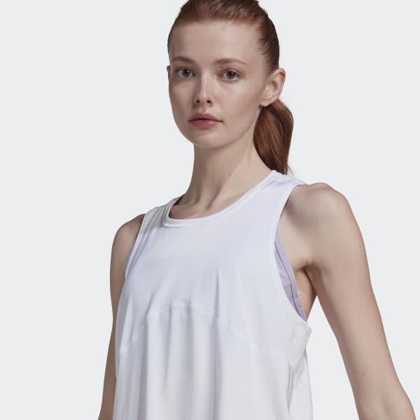 Hvid adidas by Stella McCartney TrueStrength Yoga Tank Top TG143